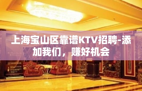 上海宝山区靠谱KTV招聘-添加我们，赚好机会