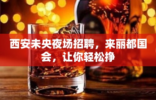 西安未央夜场招聘，来丽都国会，让你轻松挣