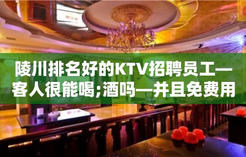 陵川排名好的KTV招聘员工—客人很能喝;酒吗—并且免费用