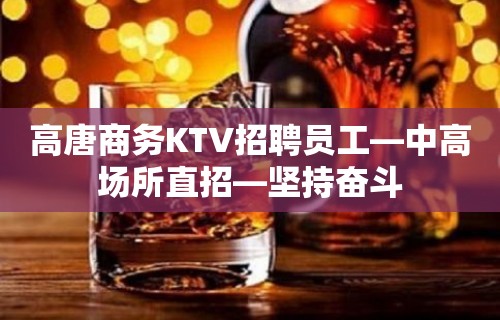 高唐商务KTV招聘员工—中高场所直招—坚持奋斗