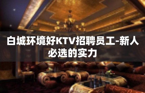 白城环境好KTV招聘员工-新人必选的实力