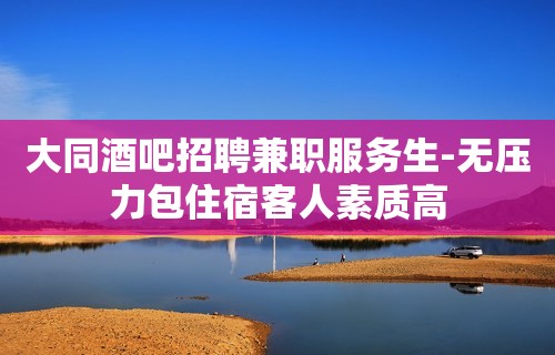 大同酒吧招聘兼职服务生-无压力包住宿客人素质高