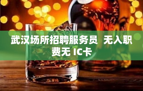 武汉场所招聘服务员  无入职费无 IC卡