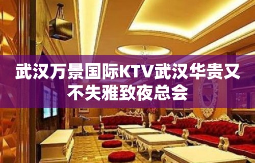 武汉万景国际KTV武汉华贵又不失雅致夜总会