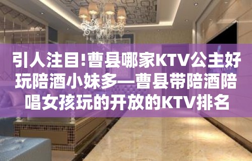 引人注目!曹县哪家KTV公主好玩陪酒喝小妹多—曹县带陪酒喝陪唱歌女孩玩的开放的KTV排名