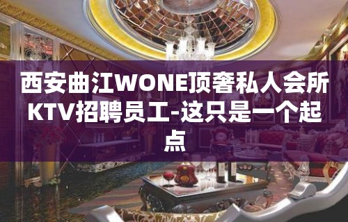 西安曲江WONE顶奢私人会所KTV招聘员工-这只是一个起点