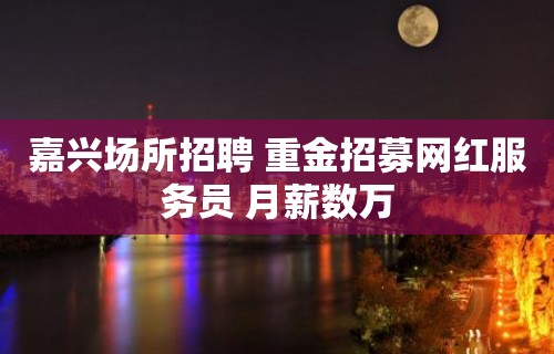 嘉兴场所招聘 重金招募网红服务员 月薪数万