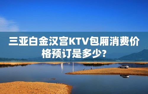 三亚白金汉宫KTV包厢消费价格预订是多少?