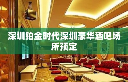 深圳铂金时代深圳豪华酒吧场所预定