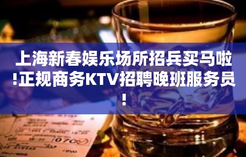 上海新春娱乐场所招兵买马啦!正规商务KTV招聘晚班服务员!