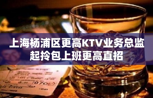 上海杨浦区更高KTV业务总监起拎包上班更高直招