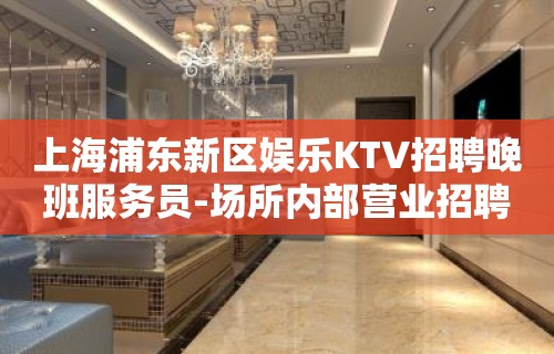 上海浦东新区娱乐KTV招聘晚班服务员-场所内部营业招聘