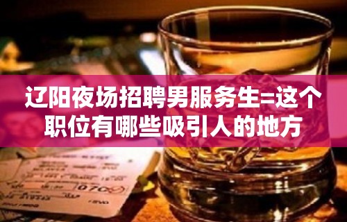 辽阳夜场招聘男服务生=这个职位有哪些吸引人的地方