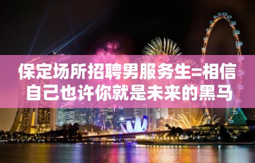 保定场所招聘男服务生=相信自己也许你就是未来的黑马