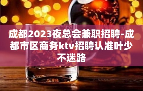 成都2023夜总会兼职招聘-成都市区商务ktv招聘认准叶少不迷路