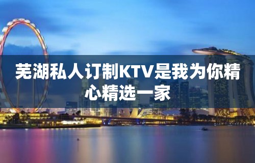 芜湖私人订制KTV是我为你精心精选一家