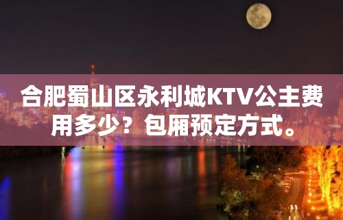 合肥蜀山区永利城KTV公主费用多少？包厢预定方式。