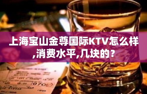 上海宝山金尊国际KTV怎么样,消费水平,几块的？