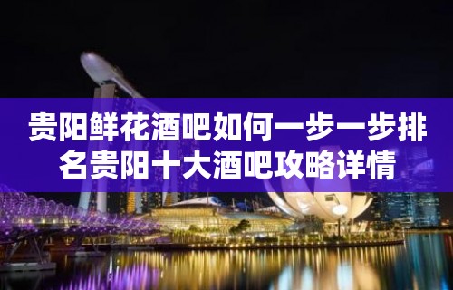 贵阳鲜花酒吧如何一步一步排名贵阳十大酒吧攻略详情