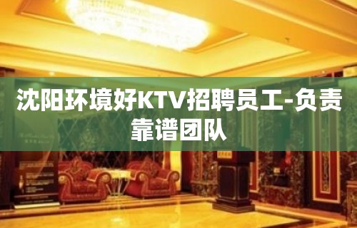 沈阳环境好KTV招聘员工-负责靠谱团队