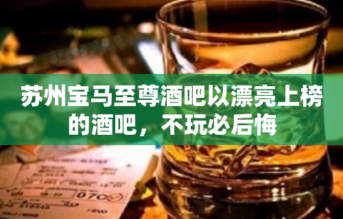 苏州宝马至尊酒吧以漂亮上榜的酒吧，不玩必后悔