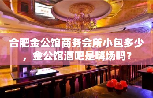 合肥金公馆商务会所小包多少，金公馆酒吧是嗨场吗？