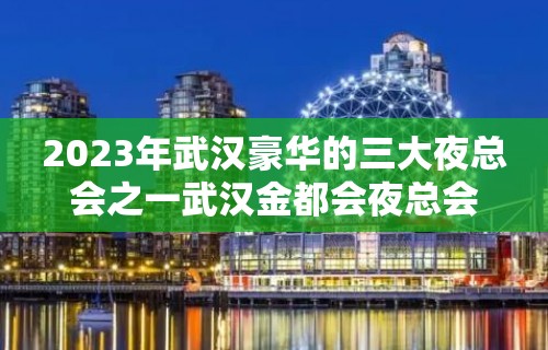 2023年武汉豪华的三大夜总会之一武汉金都会夜总会