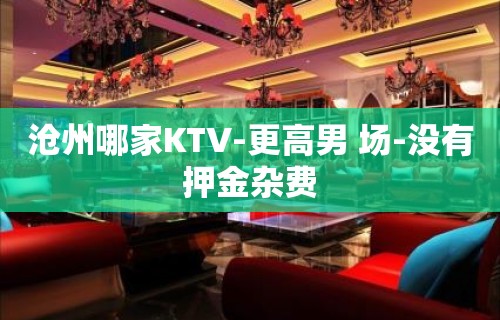 沧州哪家KTV-更高男 场-没有押金杂费