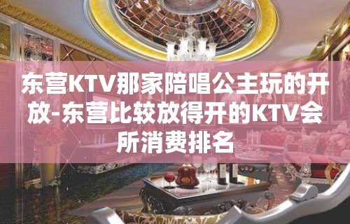 东营KTV那家陪唱歌公主玩的开放-东营比较放得开的KTV会所消费排名