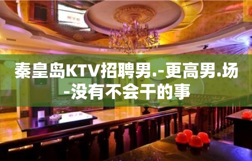 秦皇岛KTV招聘男.-更高男.场-没有不会干的事