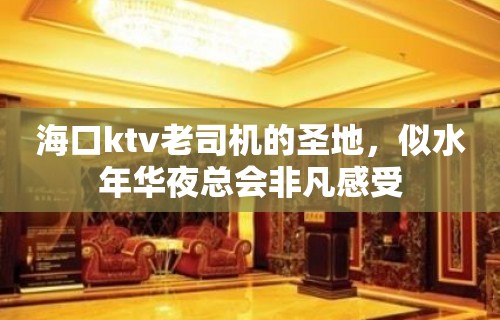 海口ktv老司机的圣地，似水年华夜总会非凡感受