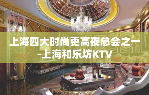 上海四大时尚更高夜总会之一-上海和乐坊KTV