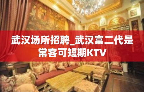 武汉场所招聘_武汉富二代是常客可短期KTV