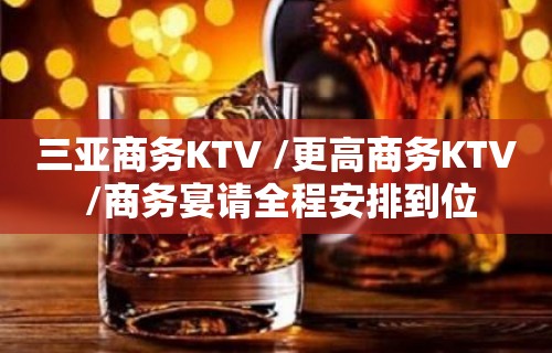 三亚商务KTV /更高商务KTV /商务宴请全程安排到位