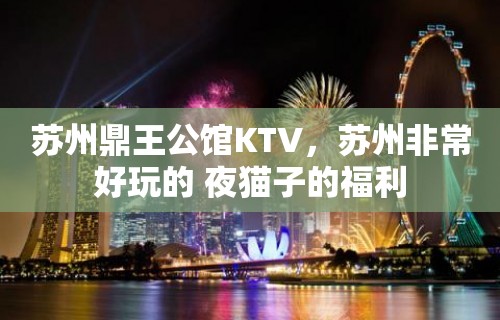 苏州鼎王公馆KTV，苏州非常好玩的 夜猫子的福利