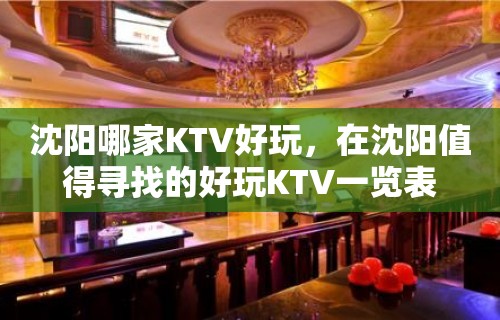 沈阳哪家KTV好玩，在沈阳值得寻找的好玩KTV一览表