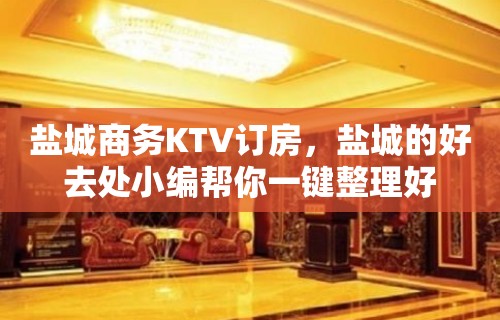 盐城商务KTV订房，盐城的好去处小编帮你一键整理好