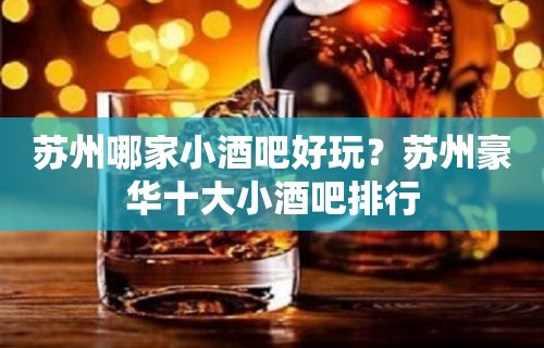 苏州哪家小酒吧好玩？苏州豪华十大小酒吧排行