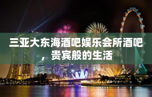 三亚大东海酒吧娱乐会所酒吧，贵宾般的生活