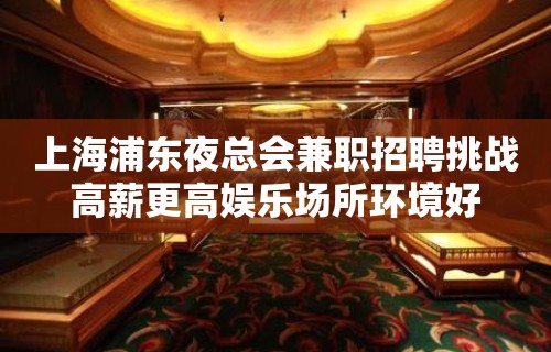 上海浦东夜总会兼职招聘挑战高薪更高娱乐场所环境好