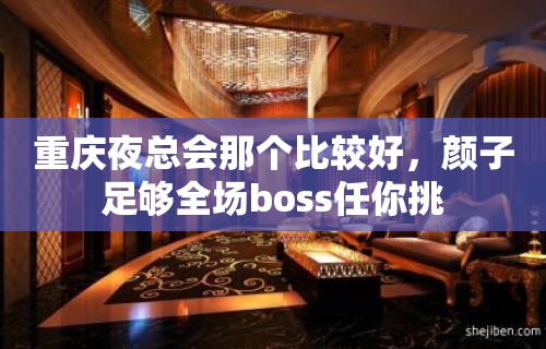 重庆夜总会那个比较好，颜子足够全场boss任你挑