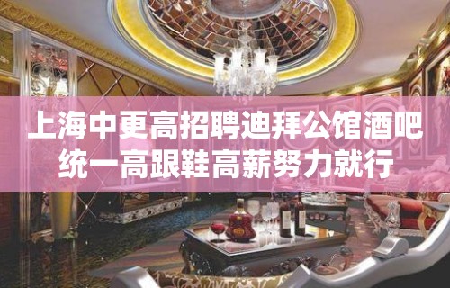 上海中更高招聘迪拜公馆酒吧统一高跟鞋高薪努力就行