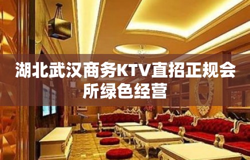 湖北武汉商务KTV直招正规会所绿色经营