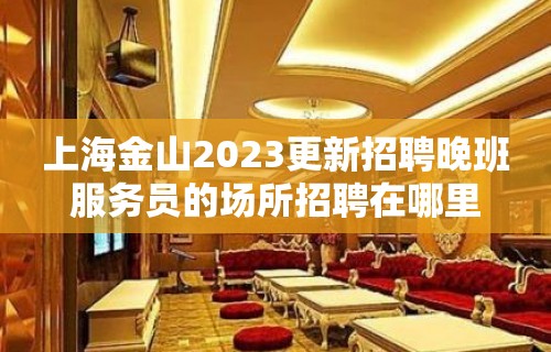 上海金山2023更新招聘晚班服务员的场所招聘在哪里