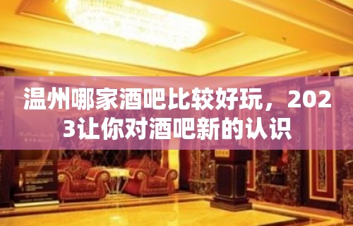 温州哪家酒吧比较好玩，2023让你对酒吧新的认识