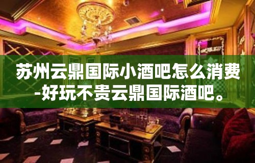 苏州云鼎国际小酒吧怎么消费-好玩不贵云鼎国际酒吧。