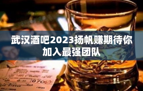 武汉酒吧2023扬帆赚期待你加入最强团队