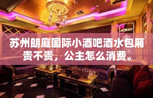 苏州朗庭国际小酒吧酒水包厢贵不贵，公主怎么消费。