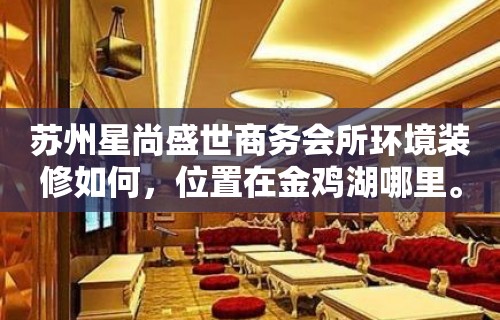 苏州星尚盛世商务会所环境装修如何，位置在金鸡湖哪里。