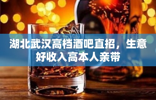 湖北武汉高档酒吧直招，生意好收入高本人亲带